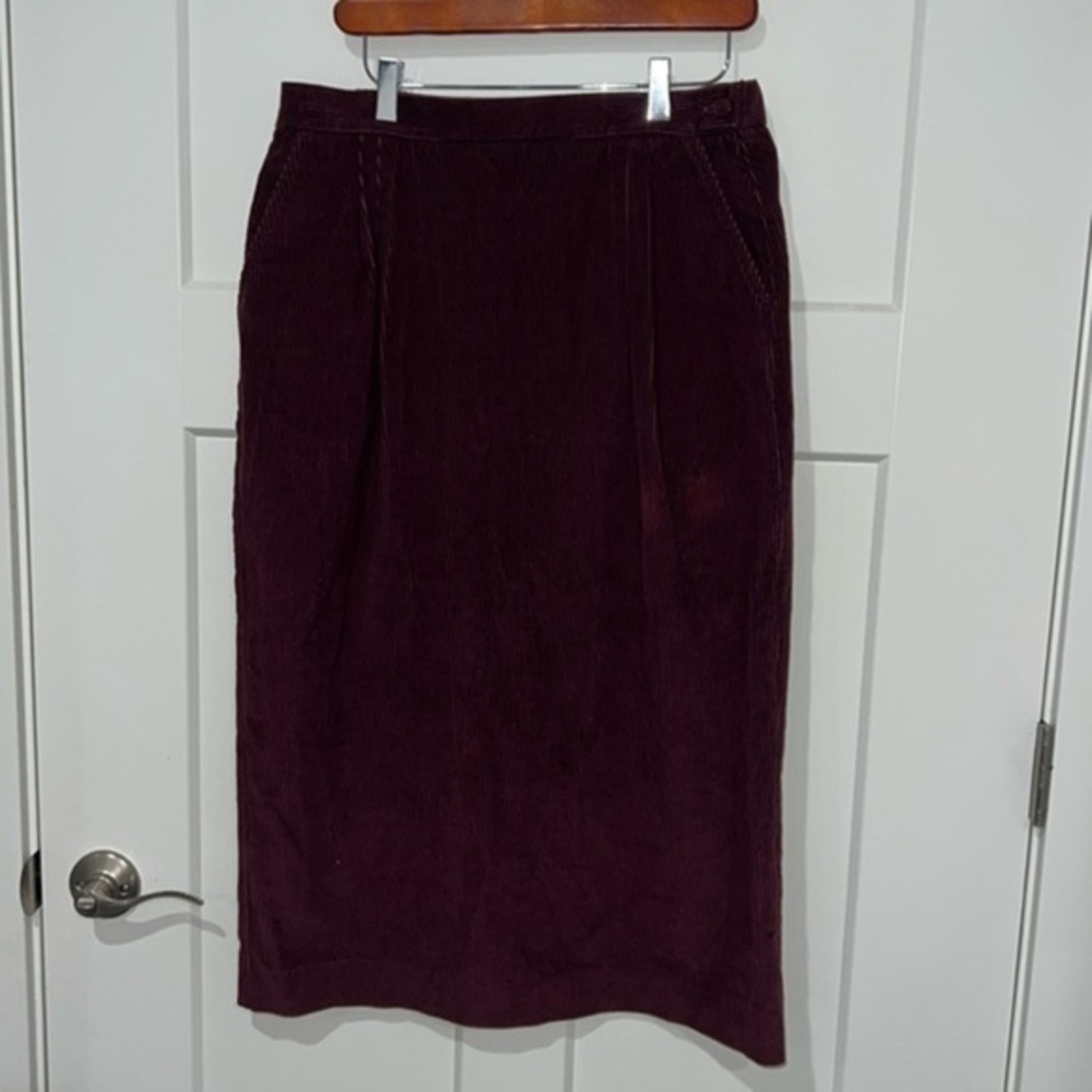 Vintage Pendleton Maxi Corduroy Skirt Sz 14